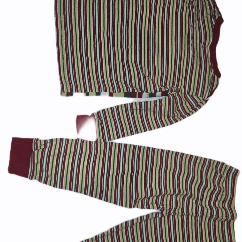 The Children's Place Multicolor Striped Pajama‎ Set 3T Cotton Soft Fall & Spring